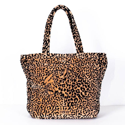 バッグ 横浜ナナ 湘南ナナ  NANA トートポケットバッグ ジャガー2柄 ベージュクロ nn-ttp5-A